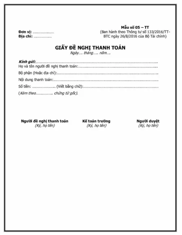 100+ ảnh mẫu đề nghị thanh toán chuẩn chỉnh, hữu ích · ảnh 2