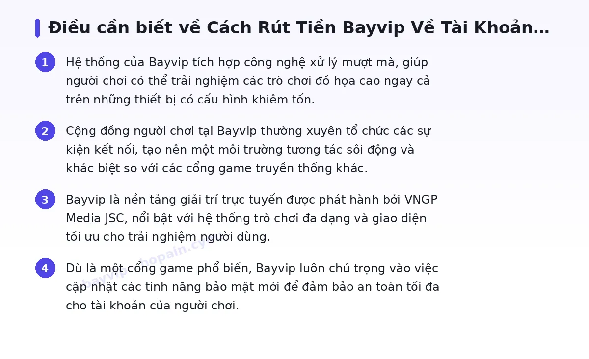 Những điều cần biết về bayvip