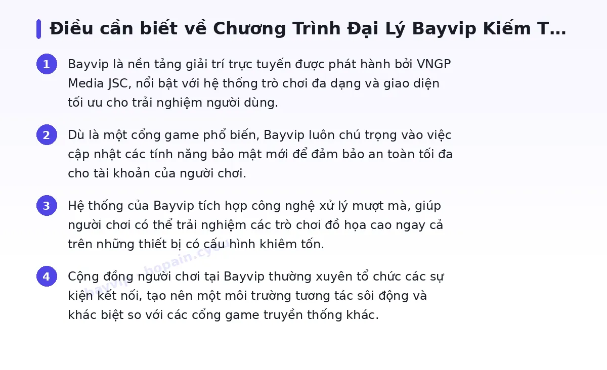 Những điều cần biết về bayvip