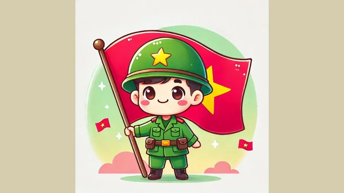 Hướng dẫn bé vẽ tranh chú bộ đội đơn giản đầy ý nghĩa · ảnh 3
