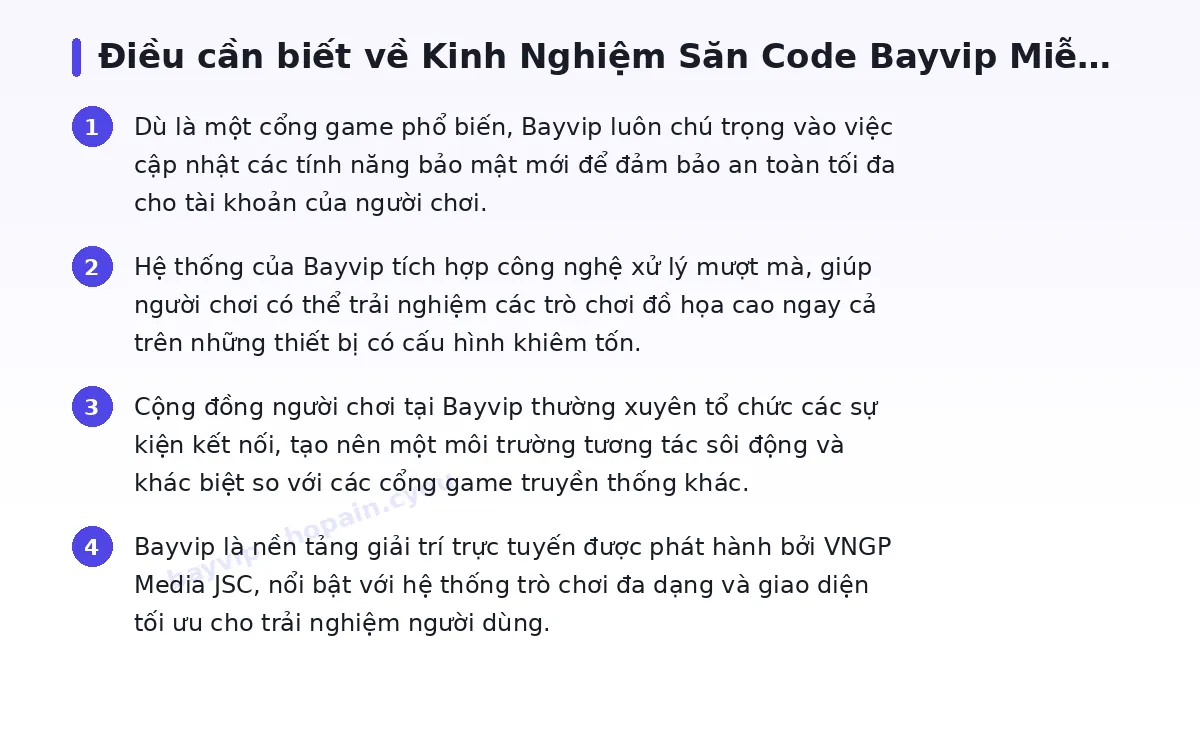 Những điều cần biết về bayvip