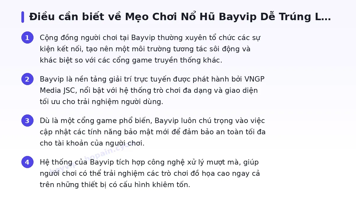 Những điều cần biết về bayvip